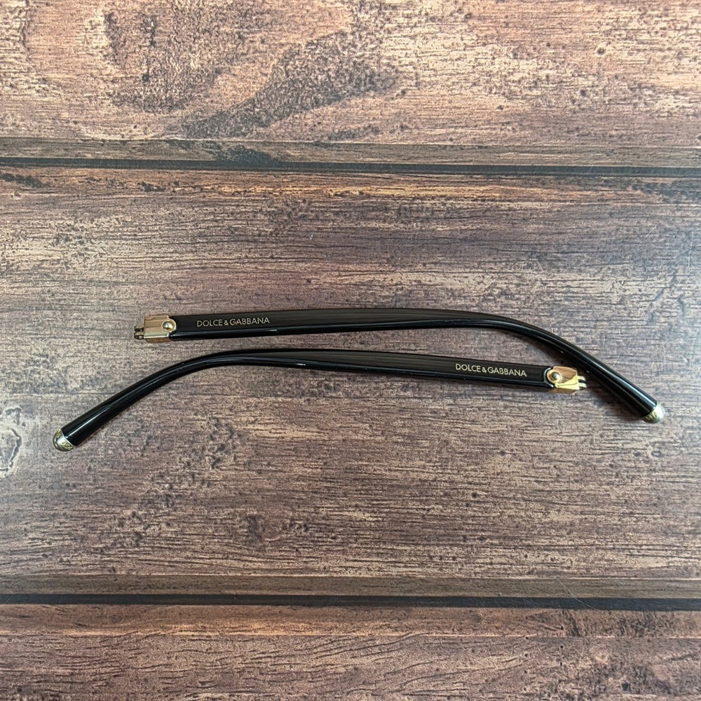 Dolce & Gabbana Black Gold Replacement Temple Arms DD1614522 Eyewear Parts